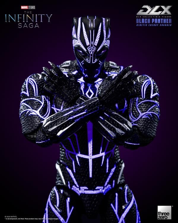 🔥PRESALE🔥Marvel: The Infinity Saga DLX Black Panther (Kinetic Energy Charged) 1/12 Scale Action Figure (Threezero)
