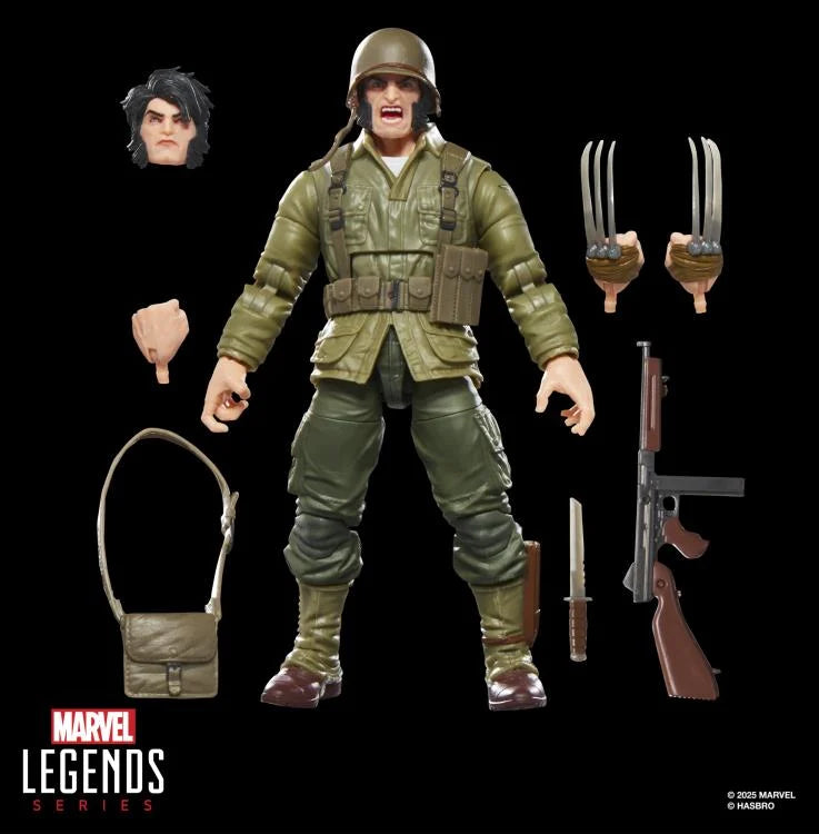 🔥PRESALE🔥X-Men Marvel Legends Wolverine (WWII Logan) Action Figure (Executioner BAF) (Hasbro)