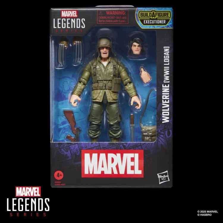 🔥PRESALE🔥X-Men Marvel Legends Wolverine (WWII Logan) Action Figure (Executioner BAF) (Hasbro)
