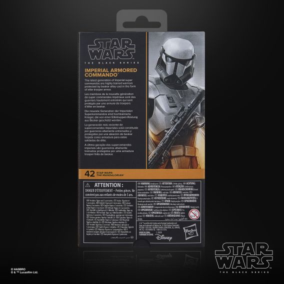 Star Wars The Black Series The Mandalorian Imperial Armored Commando 6-Inch Action Figure (Hasbro)