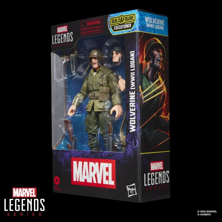 🔥PRESALE🔥X-Men Marvel Legends Wolverine (WWII Logan) Action Figure (Executioner BAF) (Hasbro)
