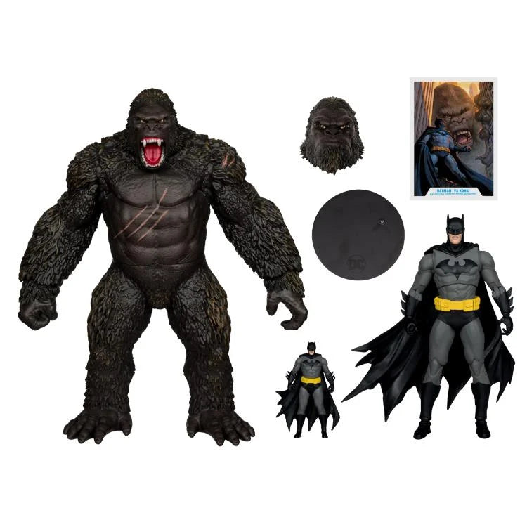 Justice League vs. Godzilla vs. Kong DC Multiverse Batman vs. Kong Action Figure Two-Pack (McFarlane Toys)