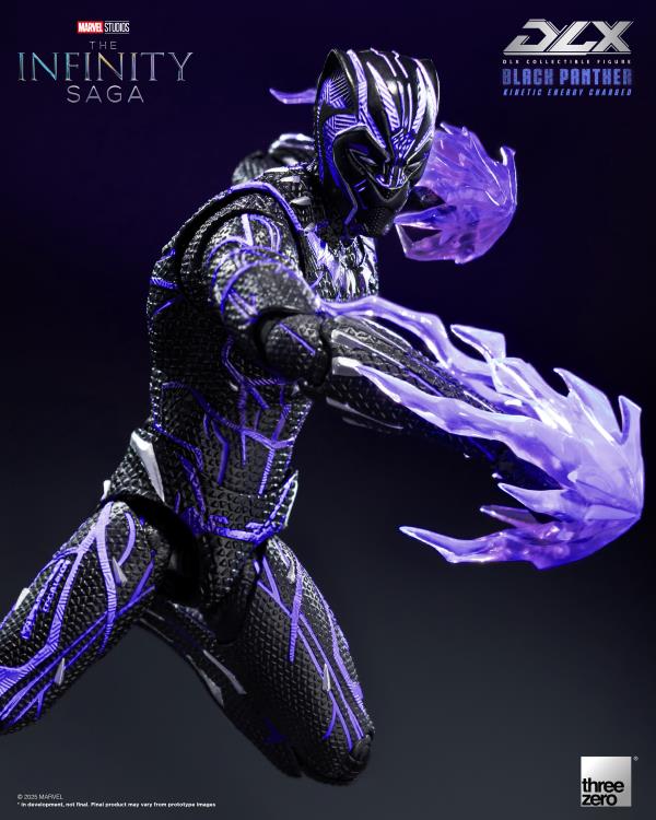 🔥PRESALE🔥Marvel: The Infinity Saga DLX Black Panther (Kinetic Energy Charged) 1/12 Scale Action Figure (Threezero)