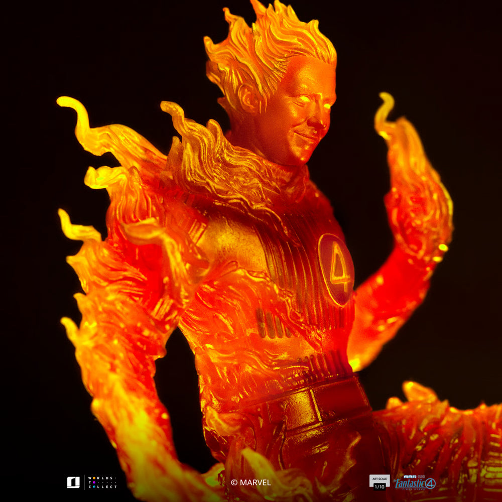 🔥PRESALE🔥The Fantastic Four: First Steps The Human Torch 1/10 Art Scale Statue (Iron Studios)