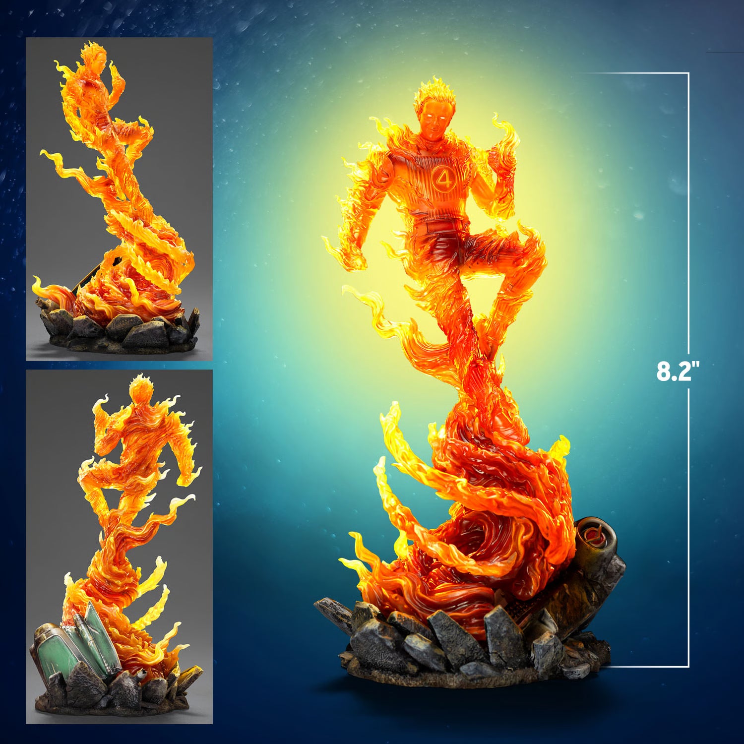 🔥PRESALE🔥The Fantastic Four: First Steps The Human Torch 1/10 Art Scale Statue (Iron Studios)