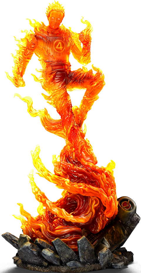 🔥PRESALE🔥The Fantastic Four: First Steps The Human Torch 1/10 Art Scale Statue (Iron Studios)