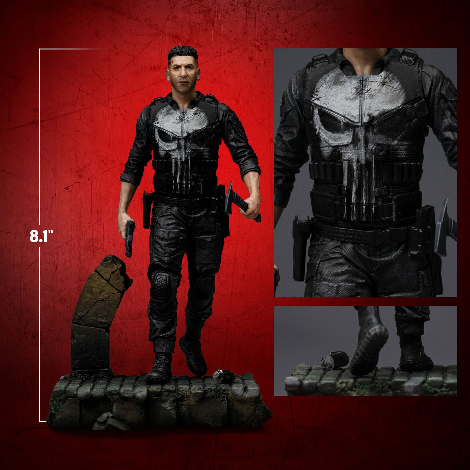 Daredevil: Born Again Punisher 1/10 Art Scale Statue (Iron Studios)