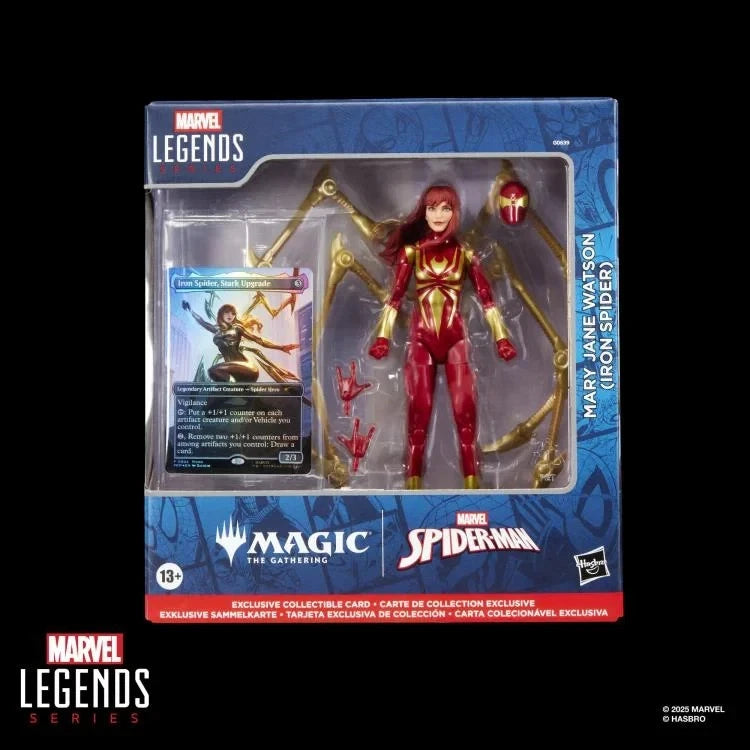 Marvel Legends Mary Jane Watson (Iron Spider) Action Figure with Exclusive Magic: The Gathering Card (Hasbro)