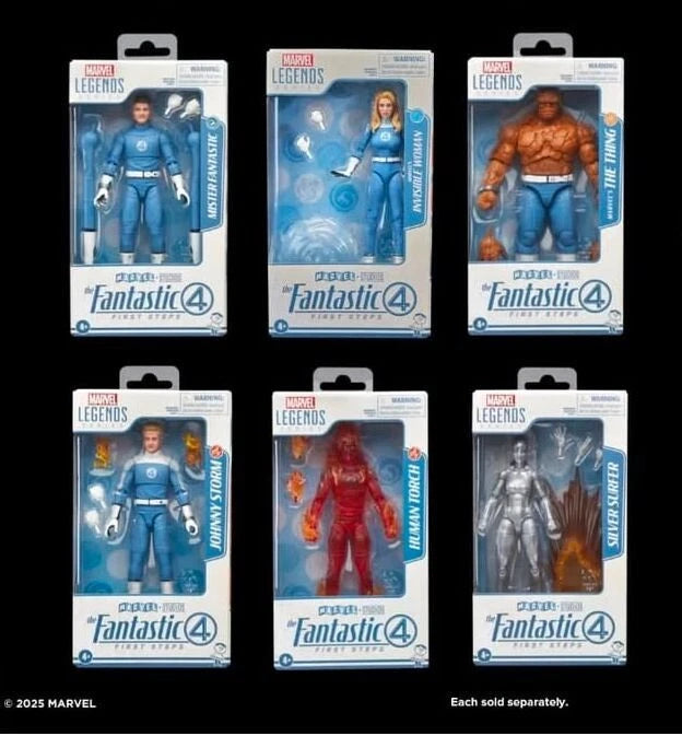 Marvel Legends The Fantastic Four First Steps Set of 6 (Hasbro)
