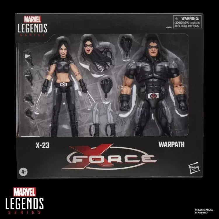 X-Force Marvel Legends Warpath and X-23 Action Figure Two-Pack (Hasbro)