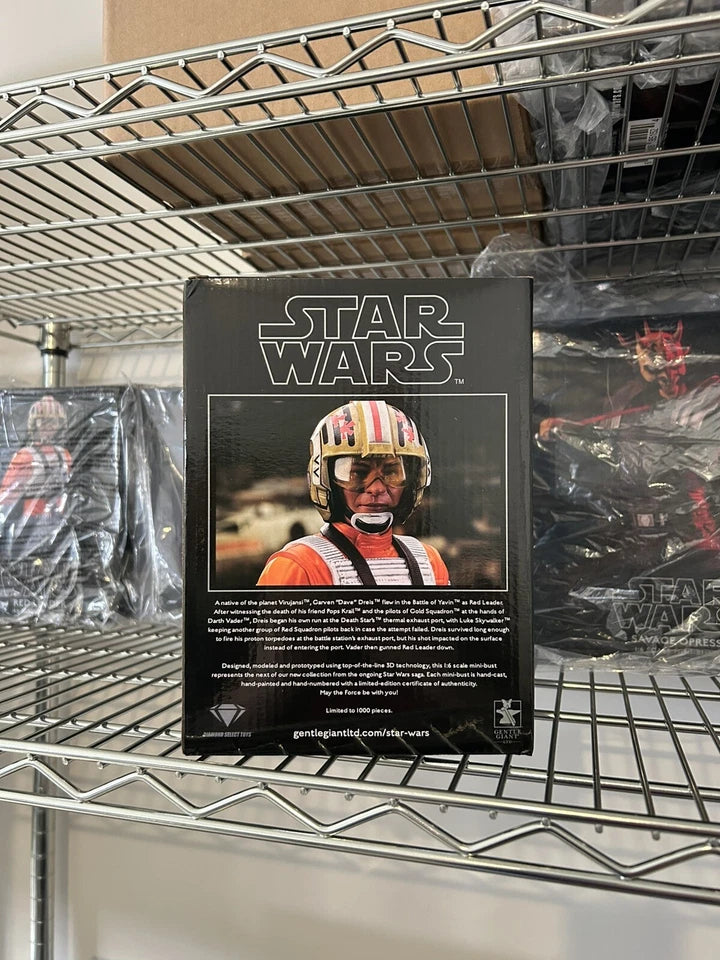Diamond Select Toys Star Wars A New Hope Red Leader Garven Dreis 1:6 Mini Bust