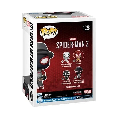 Spider-Man 2 Video Game City Sounds Suit Miles Morales Pop! Vinyl Figure #1028