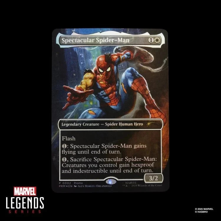 Marvel Legends Spider-Man Action Figure with Exclusive Magic: The Gathering Card (Hasbro)