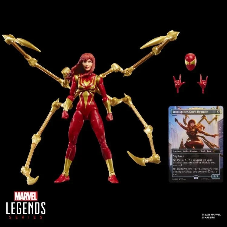 Marvel Legends Mary Jane Watson (Iron Spider) Action Figure with Exclusive Magic: The Gathering Card (Hasbro)
