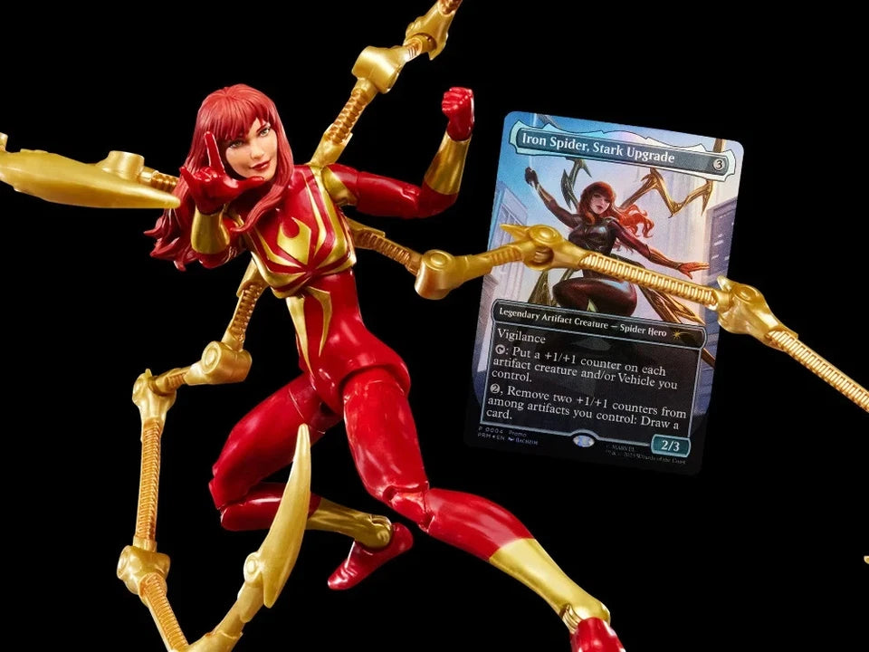 Marvel Legends Mary Jane Watson (Iron Spider) Action Figure with Exclusive Magic: The Gathering Card (Hasbro)