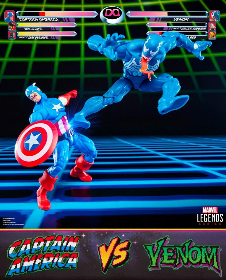 Marvel Legends Gamerverse Captain America vs. Venom Action Figure Two-Pack (Hasbro)