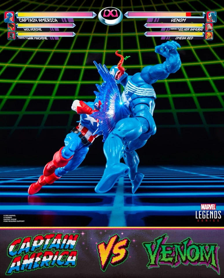 Marvel Legends Gamerverse Captain America vs. Venom Action Figure Two-Pack (Hasbro)