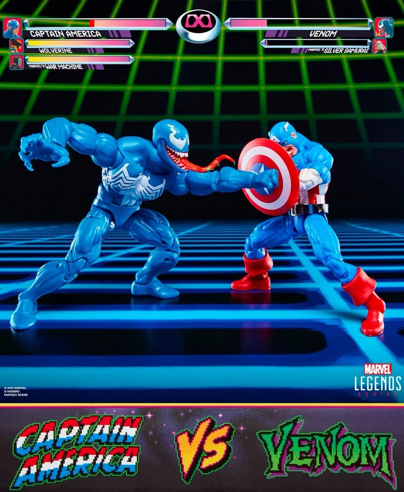 Marvel Legends Gamerverse Captain America vs. Venom Action Figure Two-Pack (Hasbro)