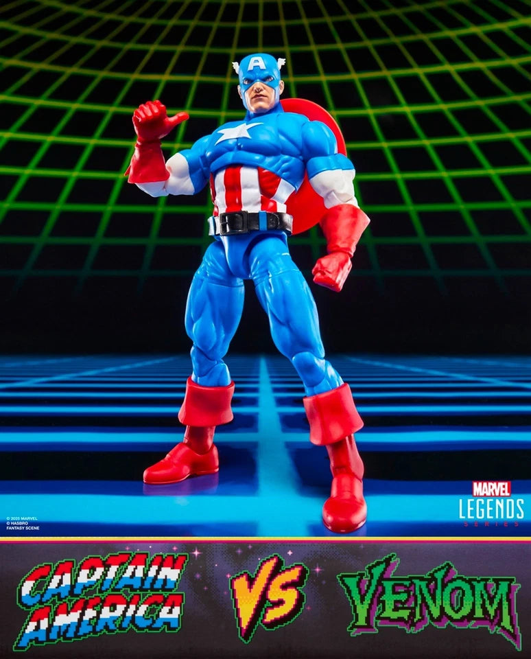 Marvel Legends Gamerverse Captain America vs. Venom Action Figure Two-Pack (Hasbro)