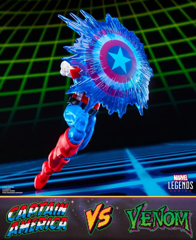 Marvel Legends Gamerverse Captain America vs. Venom Action Figure Two-Pack (Hasbro)