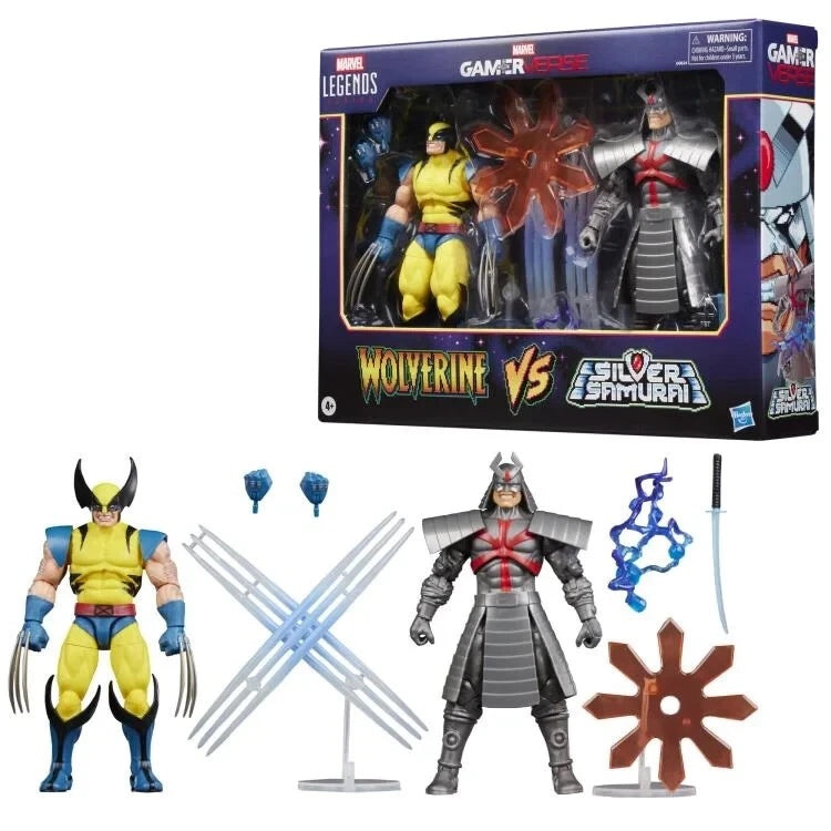 Marvel Legends Gamerverse Wolverine vs. Silver Samurai Action Figure Two-Pack (Hasbro)