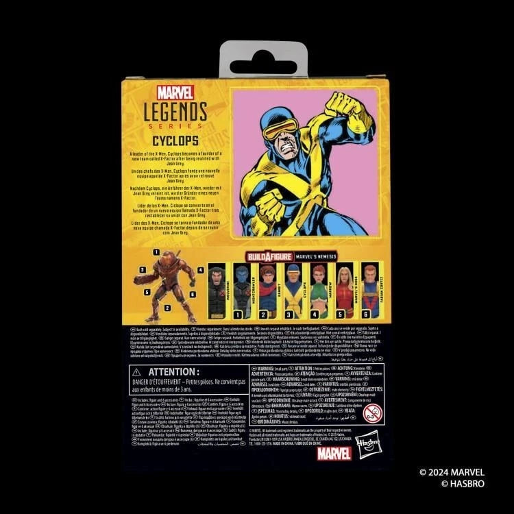 X-Men Marvel Legends Cyclops (X-Factor) Action Figure (Marvel's Nemesis BAF) (Hasbro)
