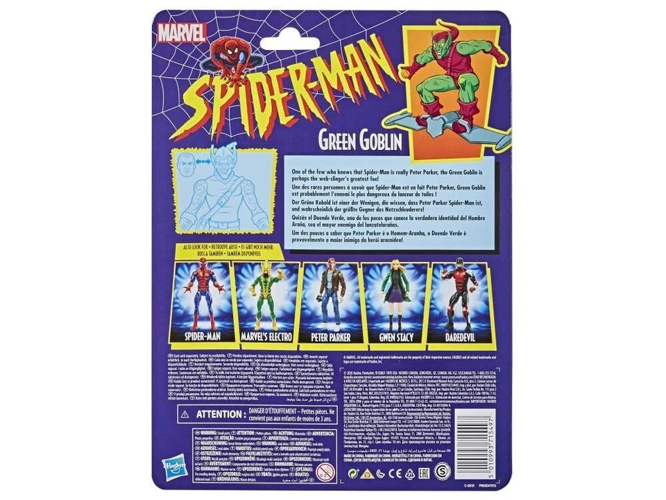 Spider-Man Marvel Legends Retro Collection Green Goblin Action Figure (Hasbro)