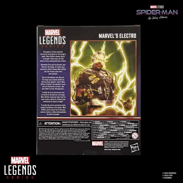 Spider-Man: No Way Home Marvel Legends Electro Deluxe Action Figure (Hasbro)