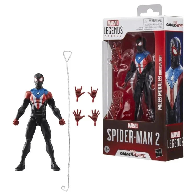 Marvel's Spider-Man 2 Marvel Legends Gamerverse Miles Morales (Boricua Suit) Action Figure (Hasbro)