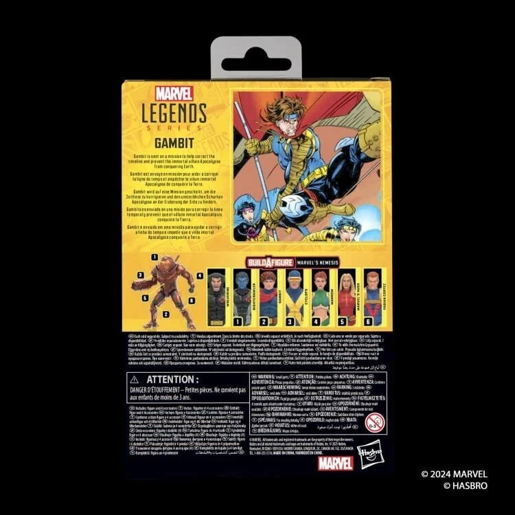 X-Men Marvel Legends Gambit (Age of Apocalypse) Action Figure (Marvel's Nemesis BAF) (Hasbro)