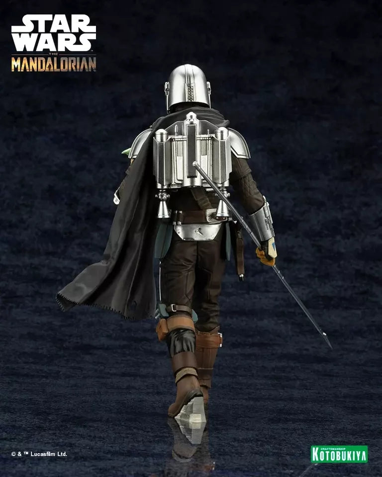 Kotobukiya The Mandalorian The Mandalorian & Grogu Beskar Staff ArtFX+ Statue