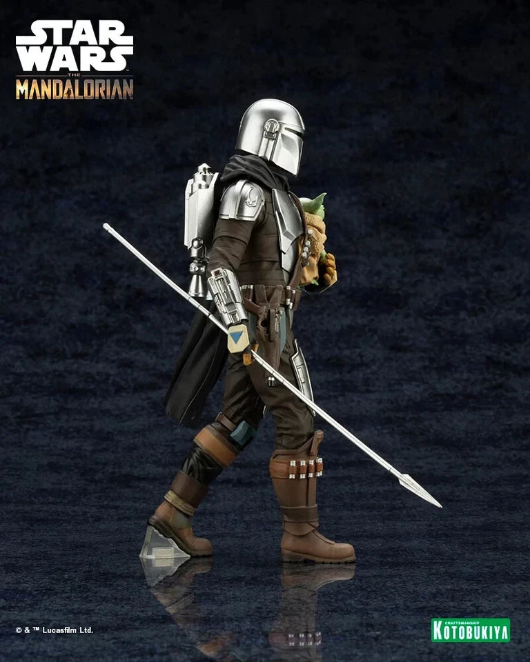 Kotobukiya The Mandalorian The Mandalorian & Grogu Beskar Staff ArtFX+ Statue